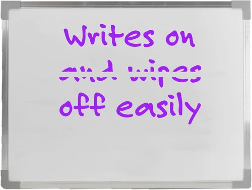 Flipside Products Tablero magnético enmarcado de aluminio de borrado en seco de 18 x 24 pulgadas, pizarra blanca colgable, borrado en seco para