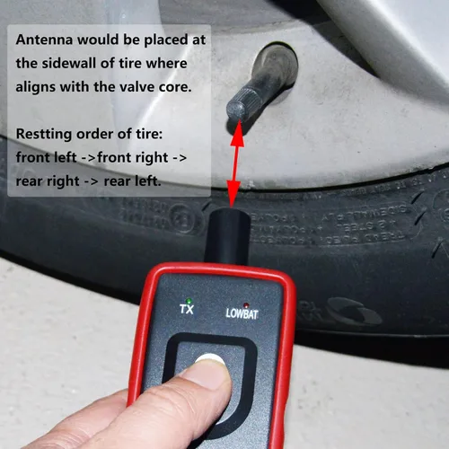 Vista 6 de MOCATEC TPMS Herramienta de activación compatible con Ford Lincoln y Mercury Vehículos Sensor de Neumáticos TPMS Herramienta de reiniciación