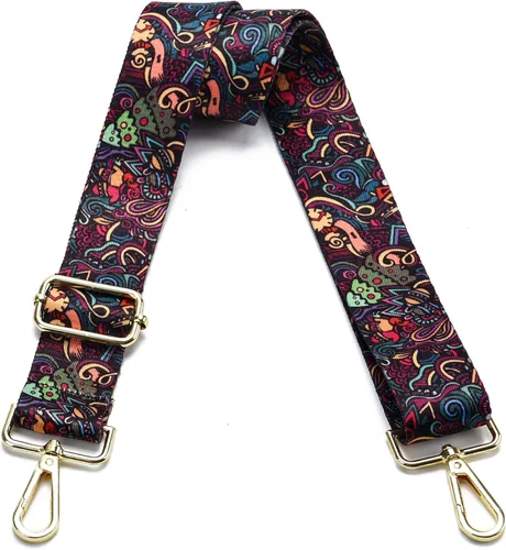 Vista 11 de Correa para bolso con herrajes dorados de repuesto, correa para bolso cruzado, correa ancha ajustable para colgar al hombro