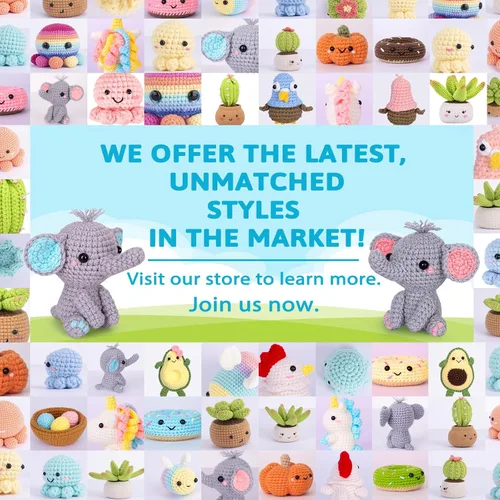 Vista 34 de Crochet Kit for Beginners, Beginner Crochet Kit for Adults with Step-by-Step Video Tutorials, DIY Crochet Animal Kits Kids Knitting Supplies