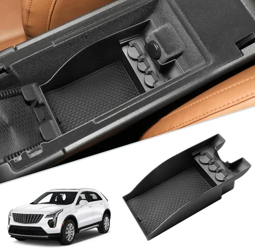 SKTU Compatible con Cadillac XT4 2023 2024 2025 Organizador de consola central para Cadillac XT4 2020 2021 2022 2023 2024 2025 2025 Inserción de