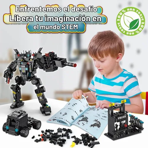 Vista 6 de Kit de construcción de robot 51 en 1 para niños de 8 a 12 años