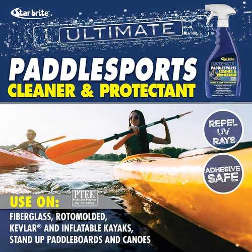 Vista 5 de STAR BRITE Ultimate Paddlesports Limpiador y protector – Kayak, canoa, paddleboard UV Spray – Fibra de vidrio, Kevlar, compatible con plástico, 22