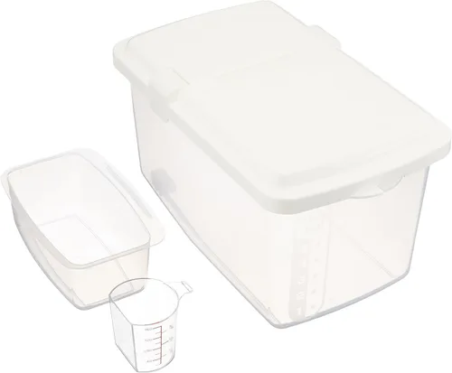 JapanBargain, Japanese Rice and Pet Food Storage Container, Ideal for Dry Food, Dog Food, and Cat Food, 11 lbs, 1-Pack