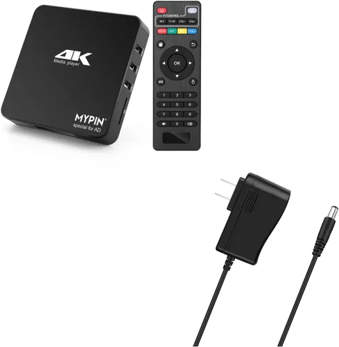 Reproductor multimedia MP4 4K @60hz con fuente de alimentación, unidad USB HDD/256G de 8 TB/tarjeta SD con salida HDMI/AV para HDTV/PPT MKV AVI MP4