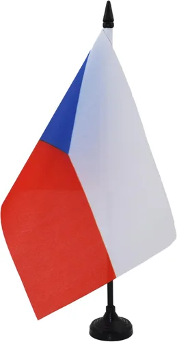 Vista 26 de Aland Table Flag 4'' x 6'' - Aland - Finland Desk Flag 15 x 10 cm - Black plastic stick and base - AZ FLAG