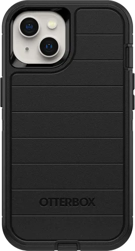 Vista 3 de OtterBox Defender Series - Funda para iPhone 13 (solo edición sin pantalla), clip de funda incluida, protección de defensa microbiana, embalaje