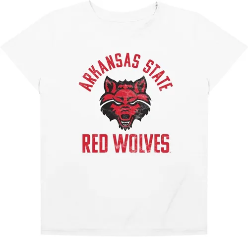 Vista 153 de Colección oficial de camisetas sueltas con logotipo desgastado grande universitario para mujer, jaspeado atlético