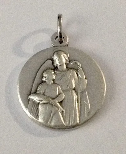 Vista 3 de I G J MEDALLA DE SAN RAFAEL EL ARCÁNGEL - MEDALLAS DE LOS SANTOS PATRÓN - 100% HECHO EN ITALIA