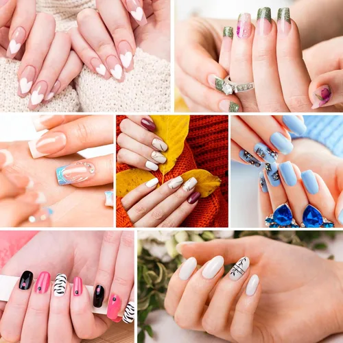 Vista 5 de Juego de 3 pinceles de limpieza de esmalte de uñas, cepillos de uñas redondos y angulares para limpieza de uñas, cepillo removedor de esmalte