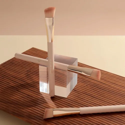 Vista 7 de Albeaut Brocha Correctora en Ángulo para Debajo de los Ojos para Corrector Líquido Crema en Polvo Iluminador Triangular Pequeña Contorno de Nariz