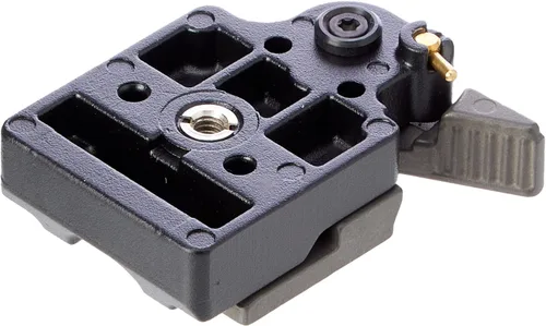 Vista 4 de Manfrotto 323 RC2 Adaptador de conexión rápida con placa de liberación rápida 200PL-14 Sustituye a 3299-Negro y placa de liberación rápida