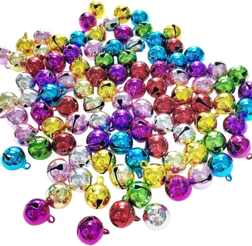 Vista 10 de 300 cascabeles con caja de almacenamiento, mini campanas pequeñas, campanas de manualidades, campanas de bricolaje para corona, Navidad, decoración