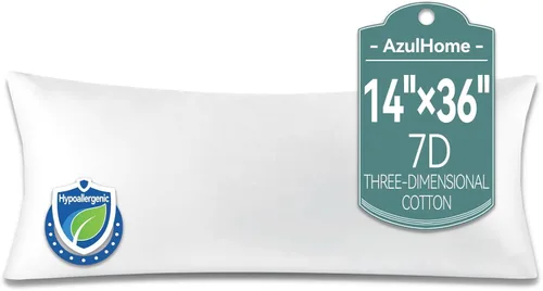 Vista 9 de Relleno de almohada de 12 x 20 pulgadas, soporte lumbar perfecto, relleno de almohada hipoalergénica que se mantiene esponjoso