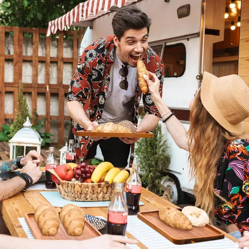 Vista 6 de Roshtia 12 Pcs Bandeja de Servir de Madera de Acacia Rectangular Bandeja de Servir de Madera Platos de Cena de Navidad Tabla de Queso y Charcutería