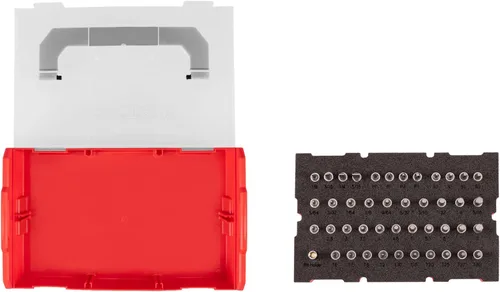 Vista 3 de TEKTON Juego de dados de broca de 1/4 pulgadas con mini caja de herramientas de apilamiento (44 piezas) SHB90700