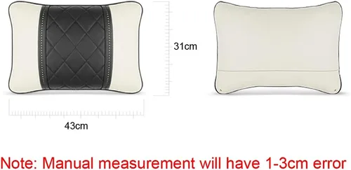 Vista 8 de Almohadas de cuero napa, cojín de asiento de automóvil, almohada lumbar para Mercedes Benz Maybach Clase S, almohada de apoyo lumbar, accesorios