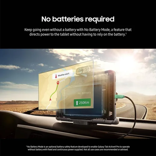 Vista 8 de Samsung Galaxy Tab Active4 Pro 10.1” 64GB Wi-Fi Tablet Android para Trabajo, LTE Desbloqueado, 4GB RAM, Diseño Resistente, Pantalla Táctil Sensible