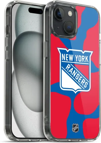Vista 138 de Head Case Designs Funda de gel suave con licencia oficial de la NHL Camouflage New York Rangers compatible con Apple iPhone 7 Plus/iPhone 8 Plus