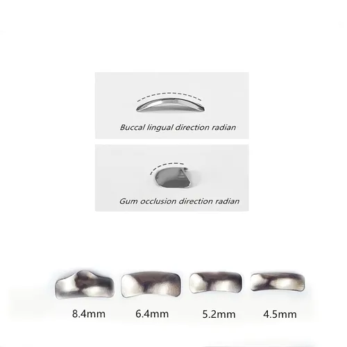 Vista 4 de Sistema de matriz seccional dental, 30 bandas de matriz de metal lavable en autoclave + 1 anillo de sujeción materiales de odontología