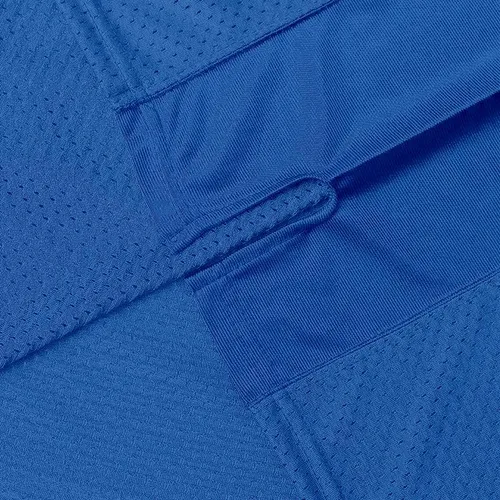 Vista 4 de Camiseta de fútbol en blanco para práctica de malla, camiseta deportiva de hip hop liso