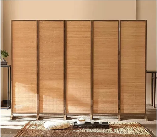 Vista 11 de 3 4 5 6 7 8 Panels Room Separator Freestanding Wall Divider for Office/Bedroom/Hotel, Foldable Room Divider Partition Privacy Screen, Wood