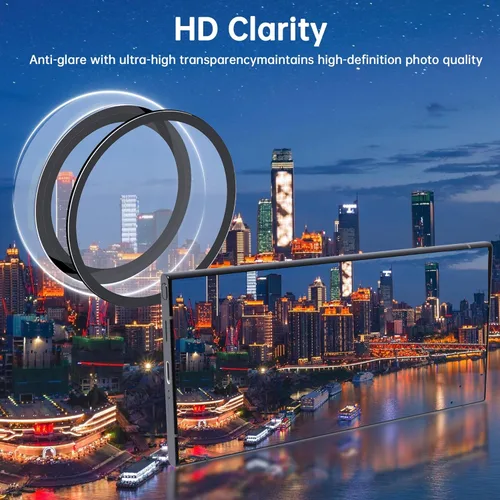 Vista 3 de Protector de lente de cámara para Samsung Galaxy S23 Ultra, protector de lente individual, cubierta protectora de pantalla de vidrio templado Ultra