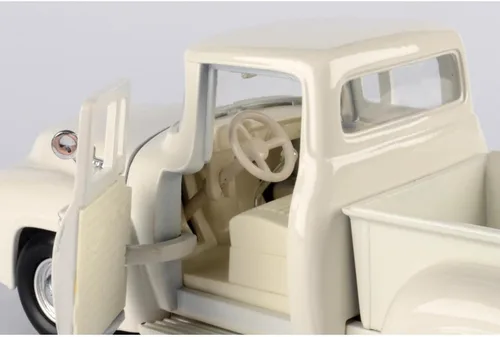 Vista 5 de Motor Max 1956 Ford F-100 Pick Up, blanco 73235AC - Coche de juguete a escala 1/24 fundido a troquel