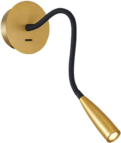 Vista 8 de Manguera de cuello de cisne flexible LED para pared, luz de lectura enfocada para dormitorio, lámpara de pared ajustable para cabecero de noche