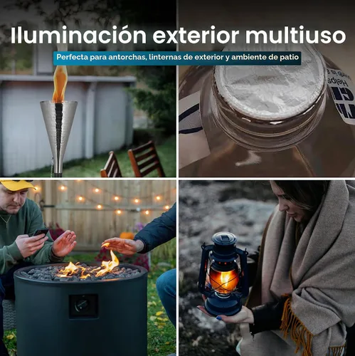 Vista 5 de Lámpara de aceite Firefly, usa combustible limpio, clean-128-c Fórmula de citronela
