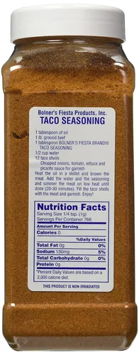 Vista 2 de Bolner's Fiesta - Condimento extra elegante para tacos, 22.5 onzas