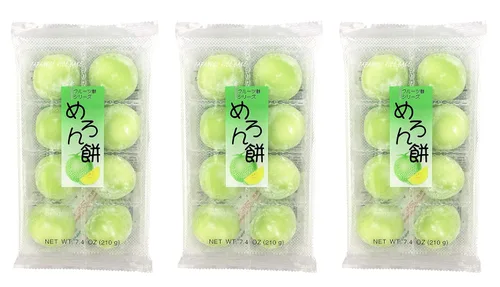 Vista 3 de Frutas Mochi Daifuku Melón 7.4oz/210g (paquete de 6)