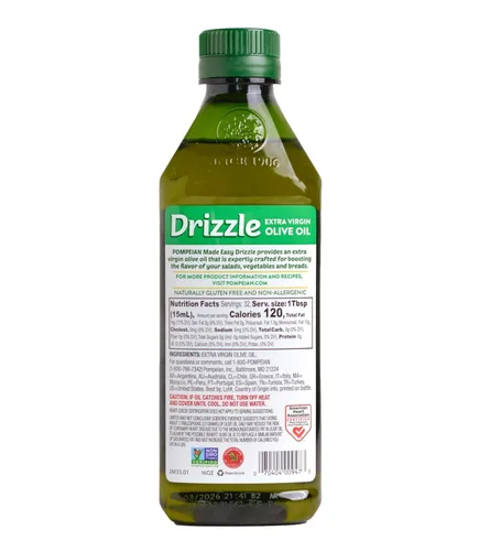 Vista 11 de Pompeian Made Easy Drizzle Aceite de oliva virgen extra, contiene polifenoles, primero prensado en frío, 16 onzas líquidas