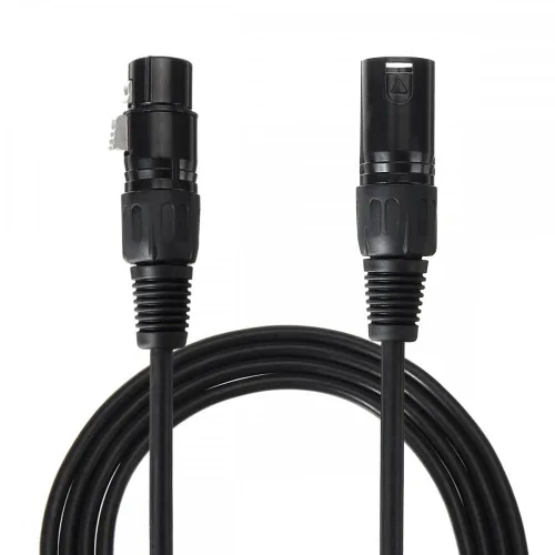 Vista 2 de Mic DMX Audio Cable 3 Pin XLR macho a XLR hembra Cable de micrófono (3.3 ft)