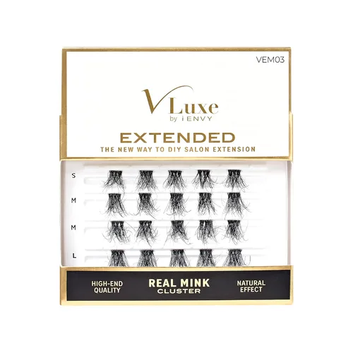 Vista 14 de VLuxe by iEnvy Extended Collection: Extensión de pestañas 3D extendida – Pluatherlight sintético reutilizable pestañas artificiales multipaquete