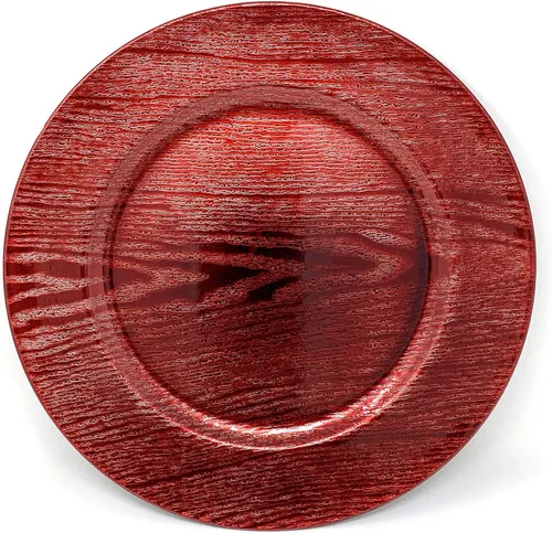 Vista 39 de allgala Paquete de 6 placas de carga redondas de plástico de alta calidad de 13 pulgadas, color verde arrecife, HD80335