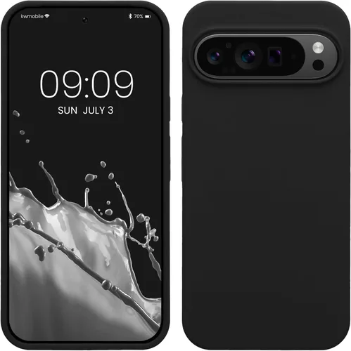 Vista 123 de kwmobile Funda Compatible con Google Pixel 6 Pro - Funda de Teléfono de Silicona TPU con Acabado Suave - Azul Caribe