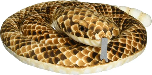Fiesta Toys Serpiente de cascabel, serpiente de cascabel, animal de peluche en espiral, 73 pulgadas