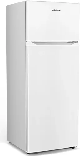 Vista 11 de Upstreman Refrigerador de 7.7 pies cúbicos con congelador, puerta doble, termostato ajustable, gran capacidad, columpio de puerta reversible