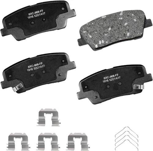Vista 172 de Pastillas de freno traseras cerámicas Bendix Premium SBC1337 para Cadillac CTS 2014-2008, SRX 2016-2010, Chevrolet Camaro 2015-2010, Saab 9-4X 2011