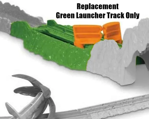 Vista 4 de Piezas de repuesto para Thomas and Friends Train Set - FJK50 ~ Trackmaster Turbo Jungle Set ~ Reemplazo Green Launcher Track