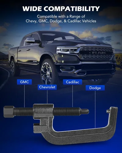 Vista 4 de Orion Motor Tech Herramienta de descarga de barra de torsión, herramienta de llave de torsión resistente con marco C y varilla roscada de 0.9