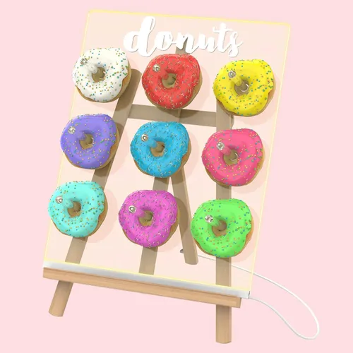 Vista 19 de LUGUNU Soporte de pared de acrílico con forma de dona con luz LED, soportes reutilizables para donas para decoración de fiesta de donas, fiesta