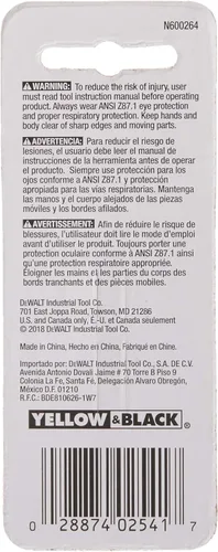 Vista 3 de DEWALT Adaptador de enchufe hexagonal, 1/4 pulgadas (DW2541)