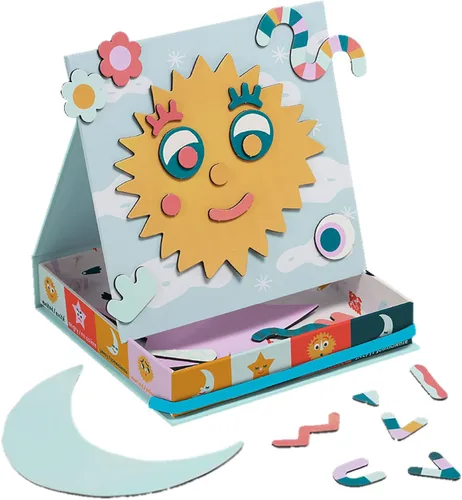 Vista 8 de Manhattan Toy Making Faces - Juguete de emoción bilingüe de 34 piezas para niños de 3 años en adelante para aprender inglés y francés