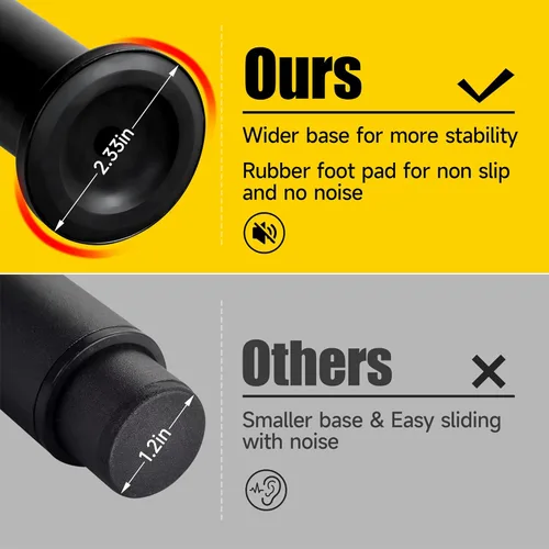 Vista 3 de ZhouDaShu Marco de cama de altura ajustable con patas de soporte central de repuesto con base más ancha, kit de refuerzo de cama para listones