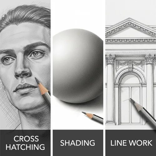 Vista 4 de Mr. Pen - Lápices de dibujo para dibujo, paquete de 14, lápices de grafito para lápices de dibujo