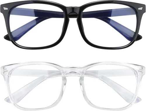 Vista 9 de Paquete de 2 lentes de luz azul para mujeres y hombres, gafas de computadora