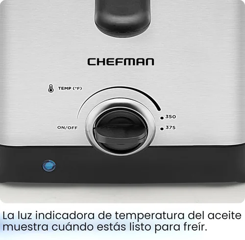 Vista 6 de Chefman Fry Guy, La cesta para freír más compacta y conveniente para preparar comida reconfortante al estilo restaurante con una capacidad de 1.6