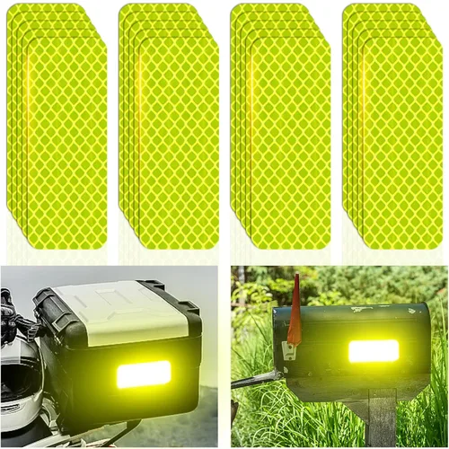 Calcomanías reflectantes hechas de 3M DG3, súper reflectante, cinta reflectante de seguridad para automóvil, remolque, camión, bicicleta,